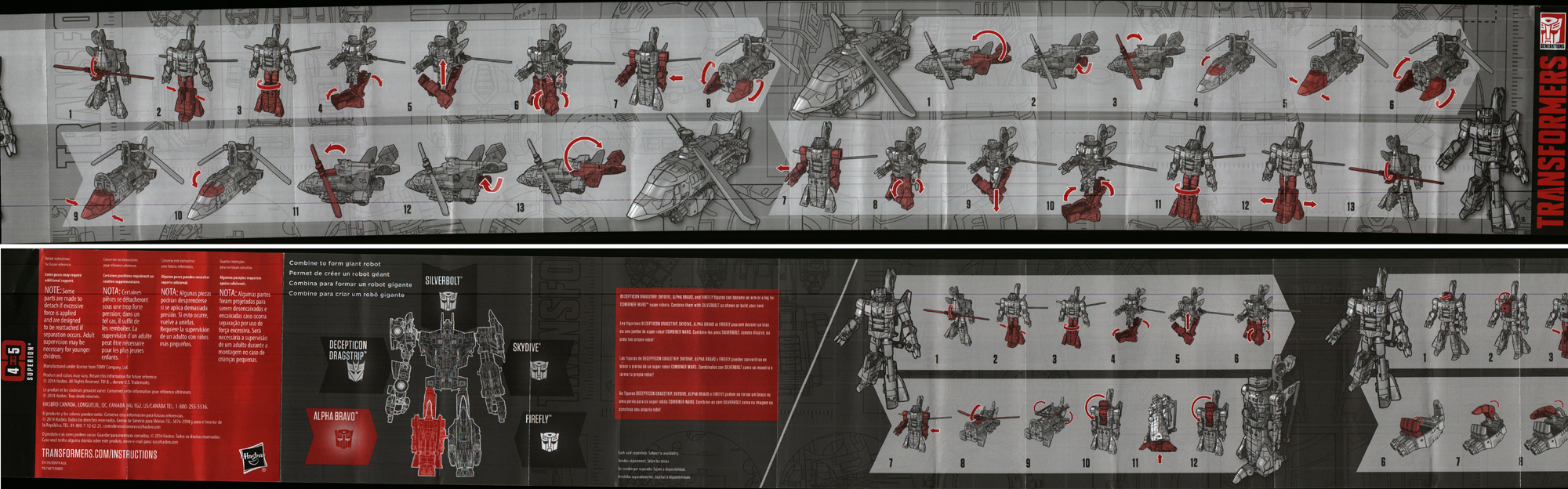 Aerialbots (Superion, Generations) Alpha Bravo (Transformers